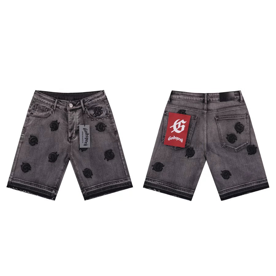 Godspeed Washed Dressed Denim Shorts