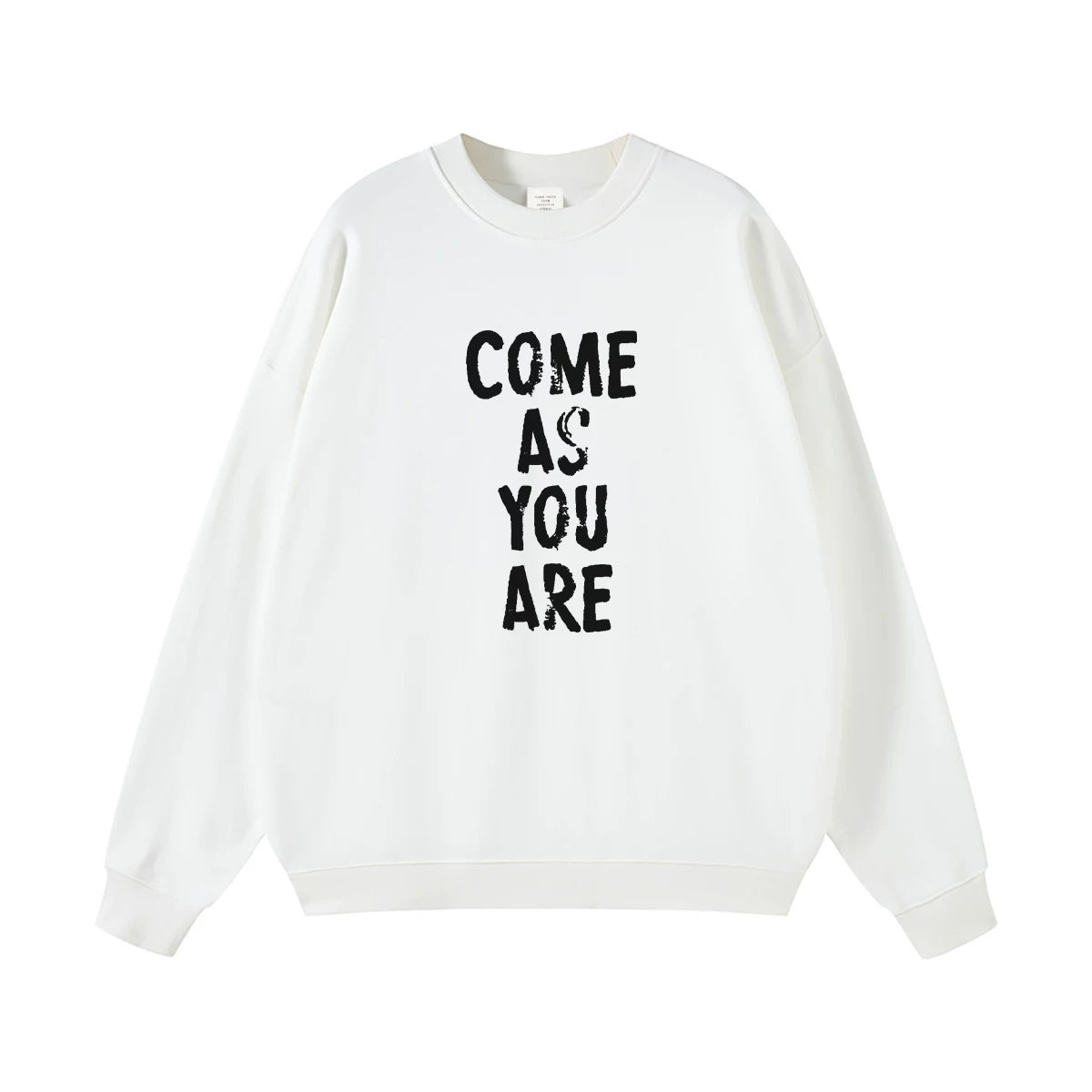 NIRVANA Nirvana Rock Band American Street Gun Flower Nirvana Black Gray White Pure Cotton Hooded Round Neck Sweatshirt (4)