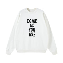 NIRVANA Nirvana Rock Band American Street Gun Flower Nirvana Black Gray White Pure Cotton Hooded Round Neck Sweatshirt (4)