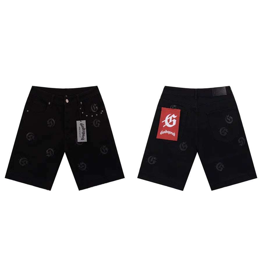 Godspeed Washed Dressed Denim Shorts