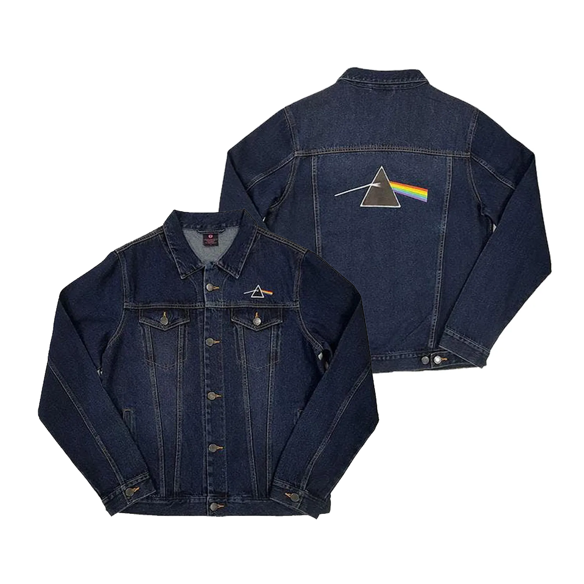 Gunslinger ACDC band Nirvana rock deep blue lapel denim jacket European and American street motorcycle denim jacket (1)