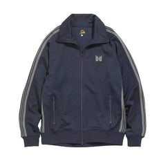 NEEDLES butterfly embroidered LOGO zip jacket