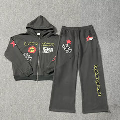 Broken Planet zip sweater suit
