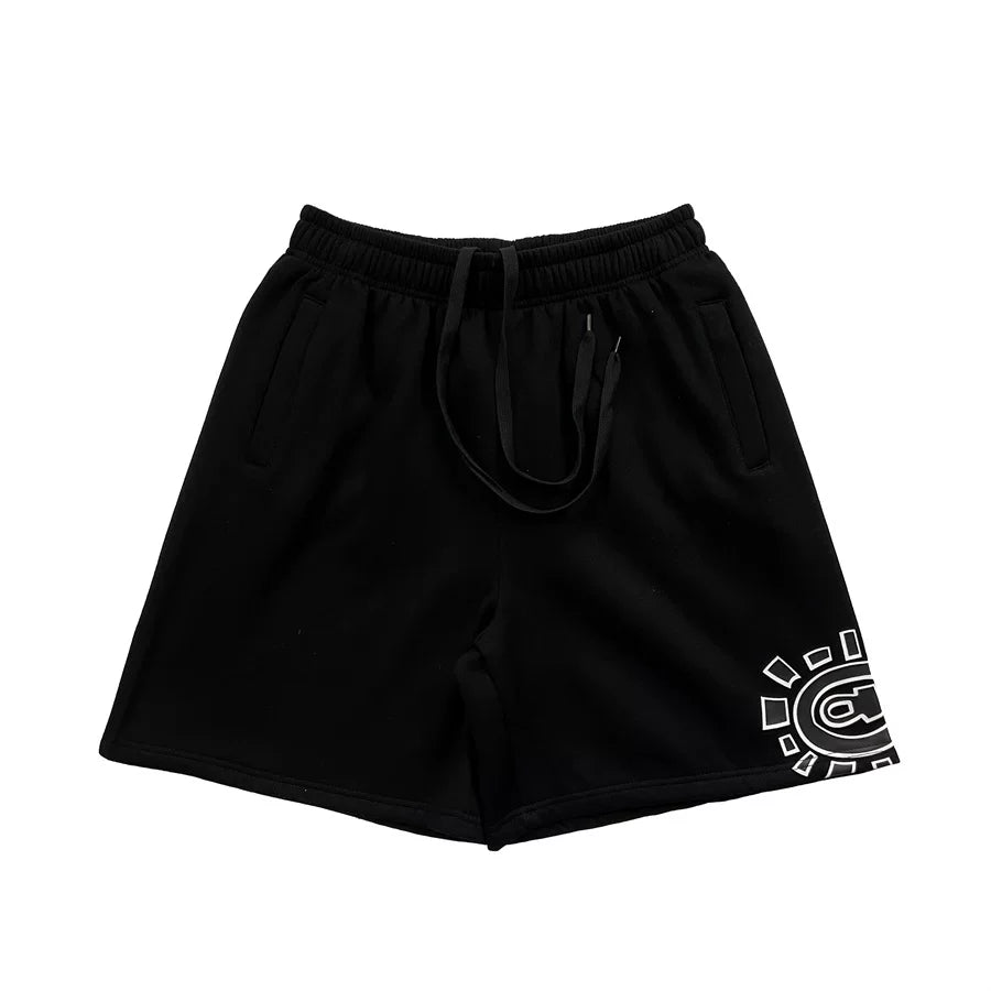 ADWYSD Printed Loose Drawstring Shorts