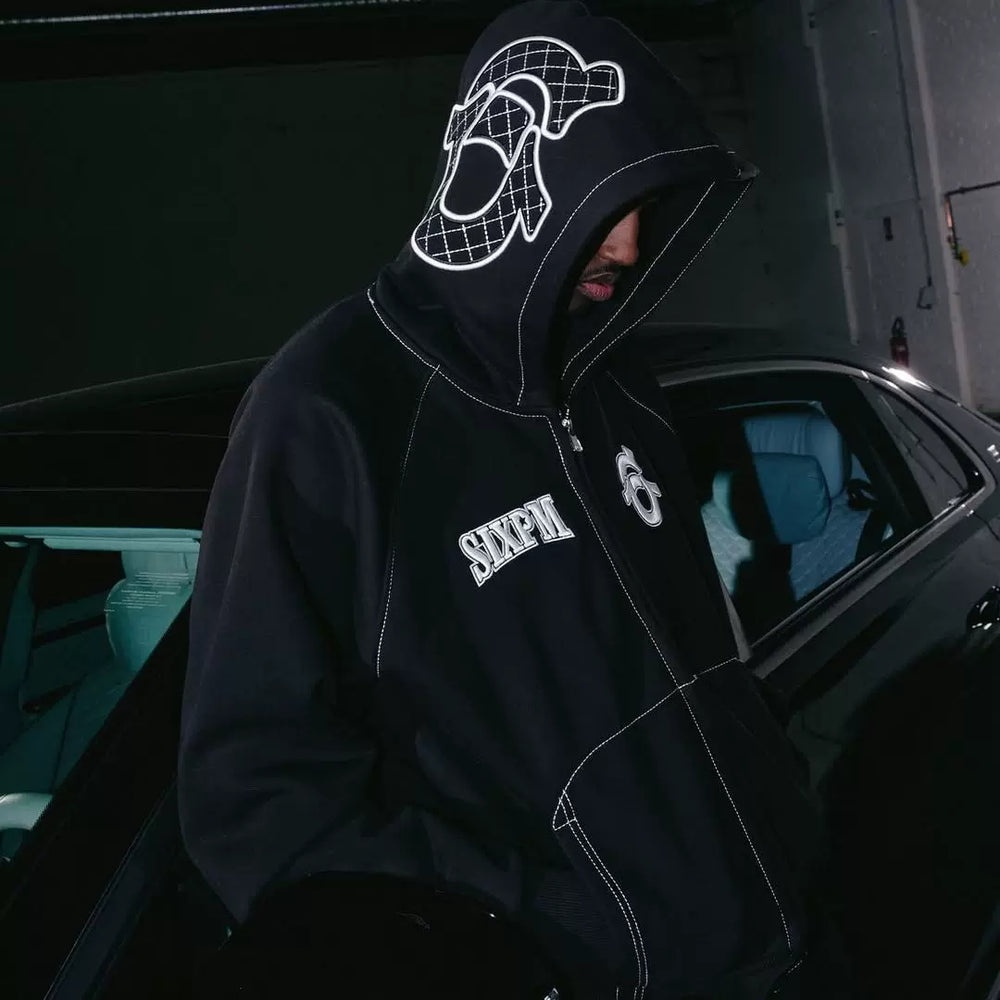 6pm Embroidered Alphabet Hoodie Set