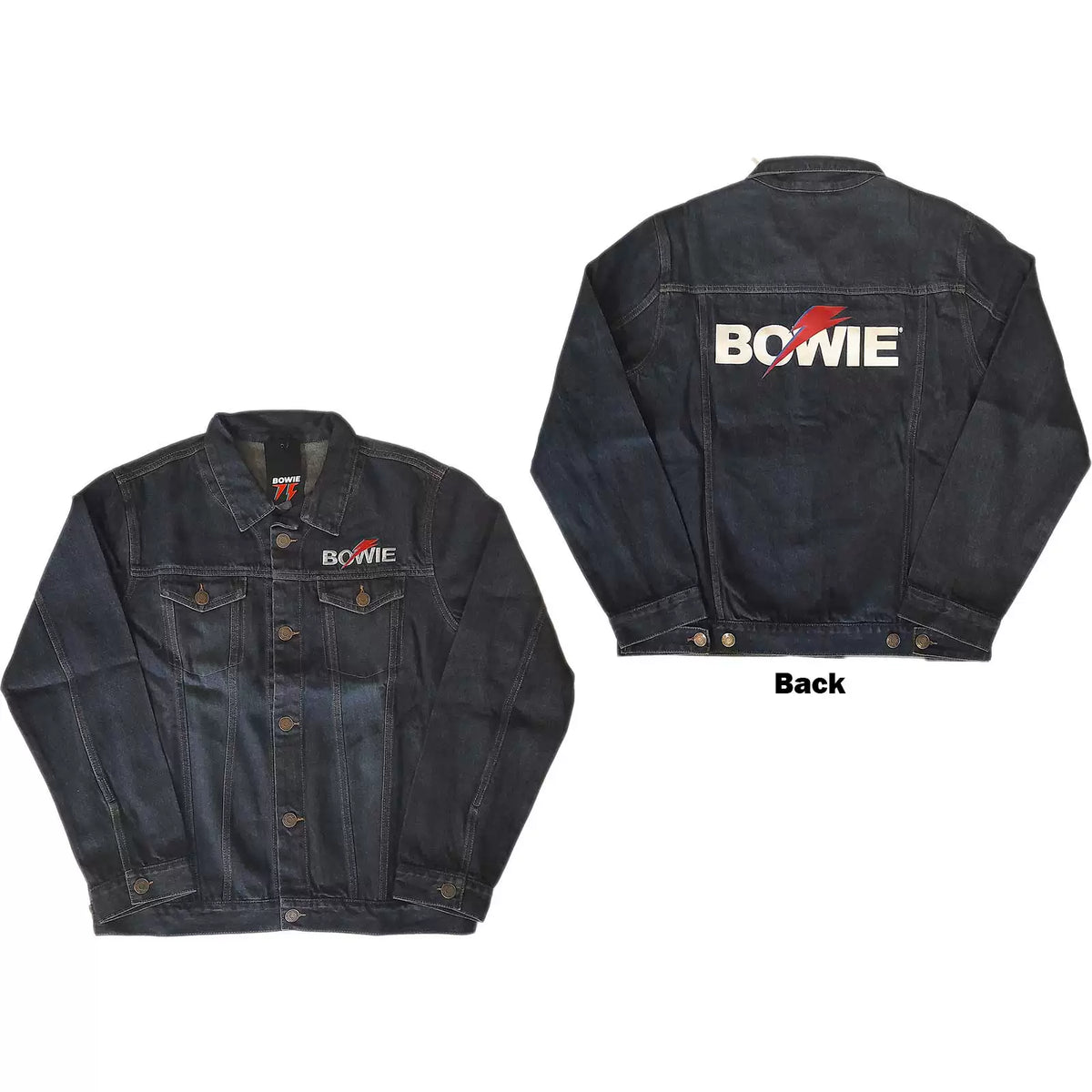 TEH WHO BOWIE David Bowie Rock Band Denim Jacket Retro Motorcycle Denim Men's Jacket