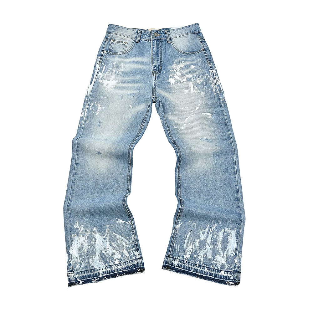 Gallery Dept American Retro Splatter Painting Denim Jeans