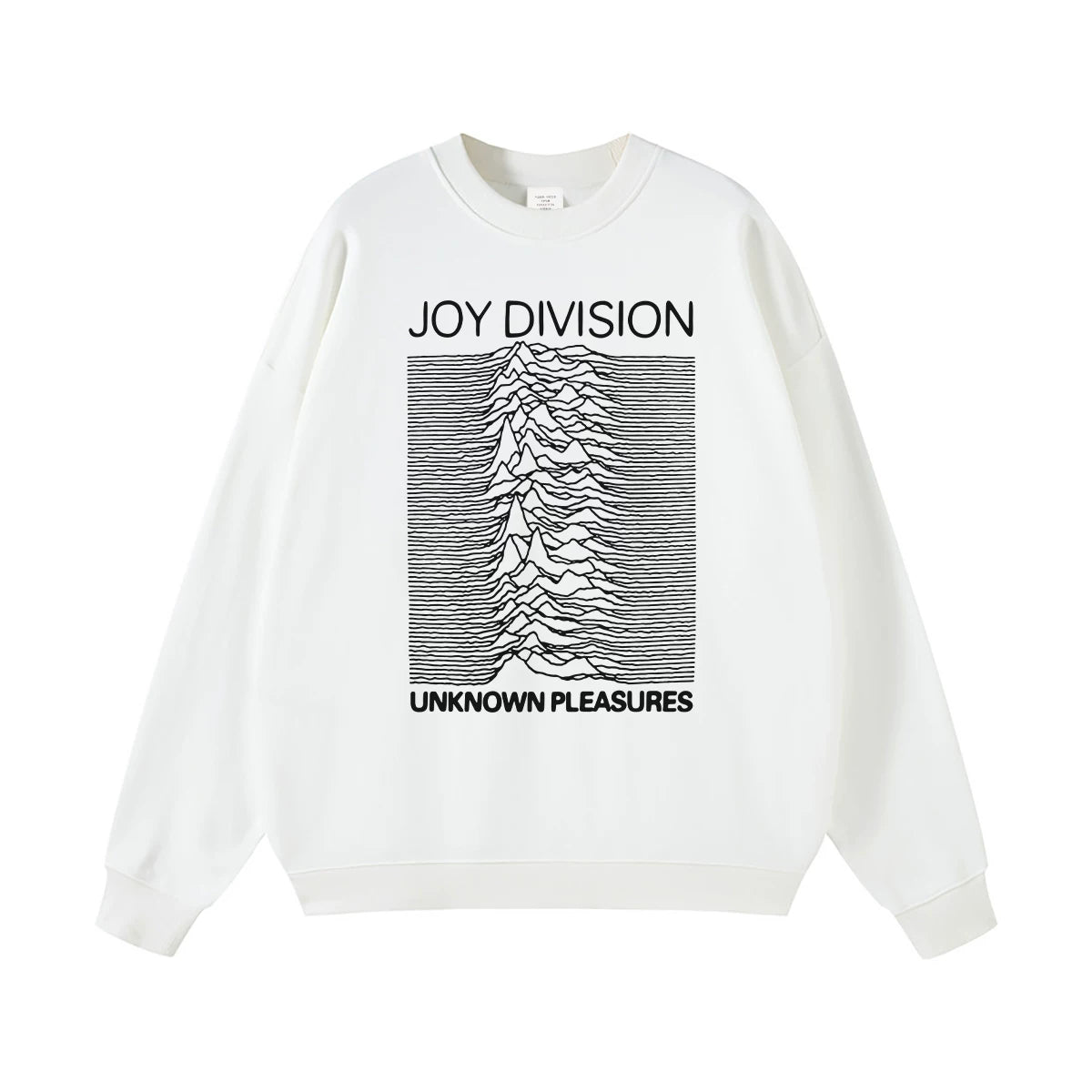 Joy Division Rock Band Happy Split American Street Men's and Women's Black Grey Pure Cotton Hooded Round Neck Hoodie (1)