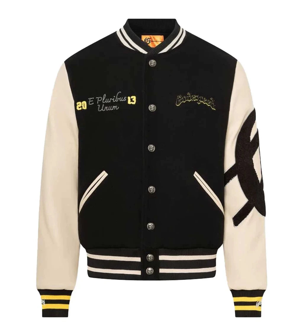 Thug club Rivet Metal LOGO Short Bomber Jacket