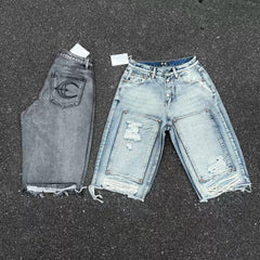 Thug Club ripped mid-thigh loose jeans