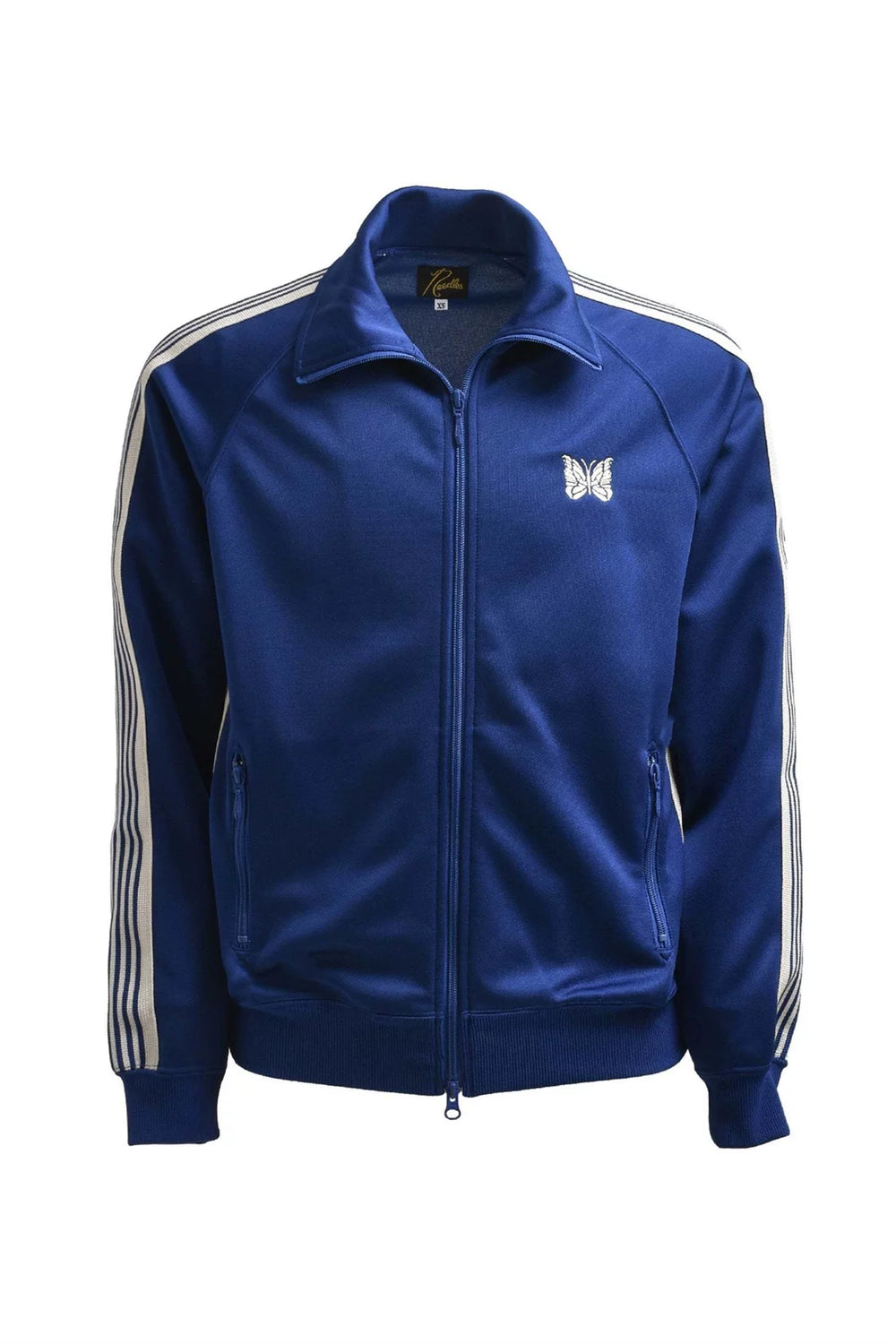 NEEDLES Butterfly Embroidered LOGO Sports Jacket Set Japanese Loose Straight Pants Zipper Jacket for Men and Women (2)