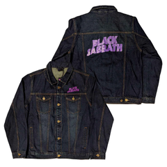 Gunslinger ACDC band Nirvana rock deep blue lapel denim jacket European and American street motorcycle denim jacket (2)