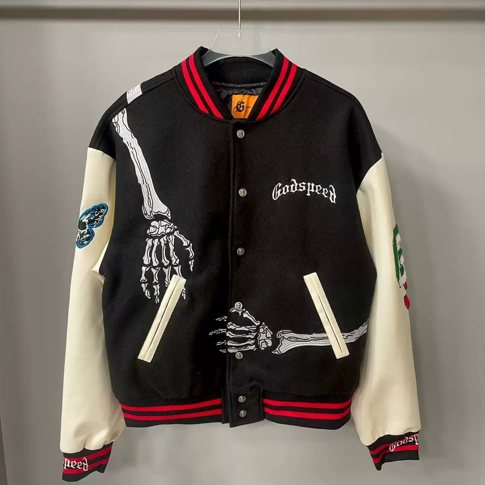 GODSPEED Heavy Embroidered Skull Thick Jacket