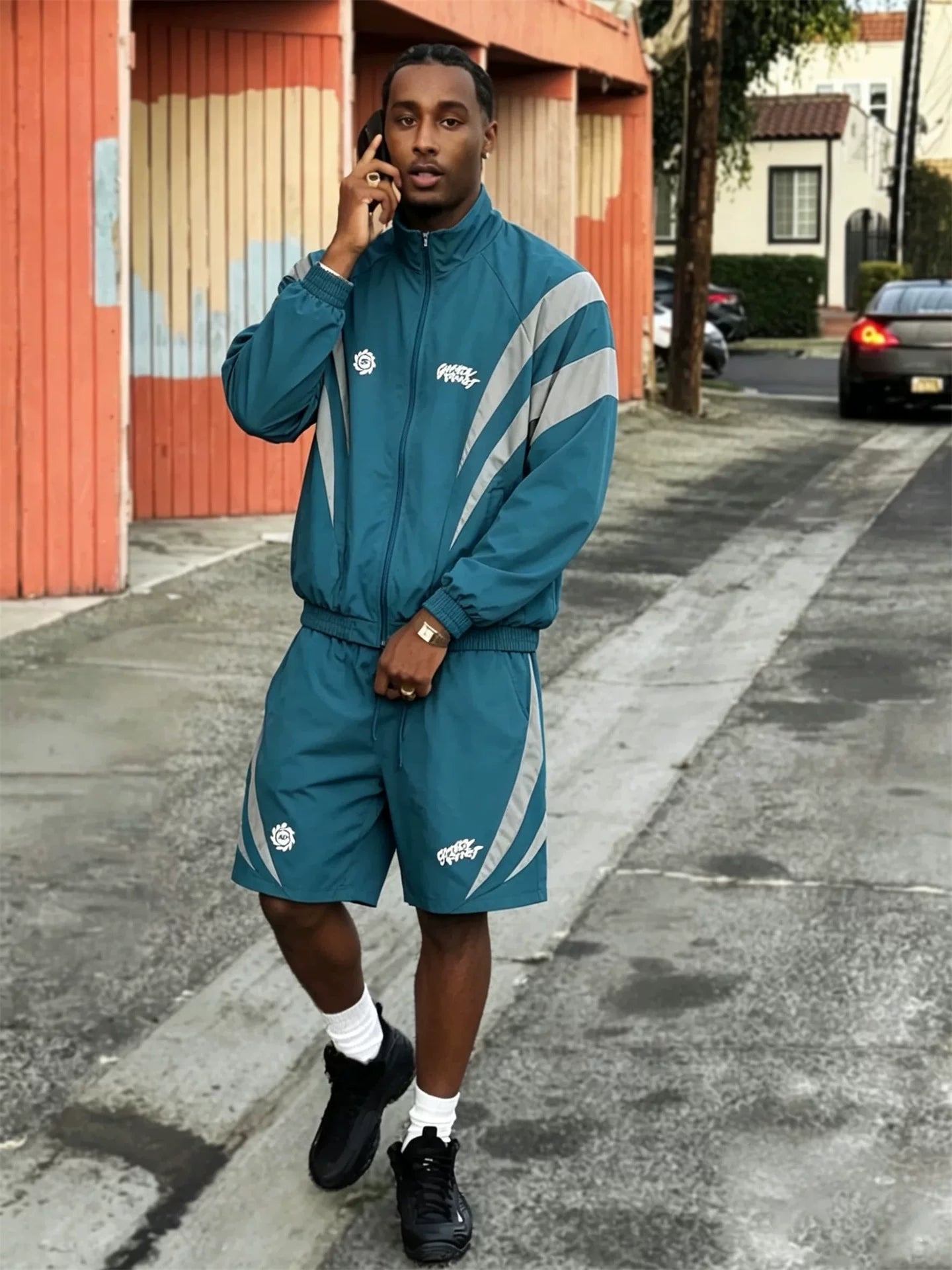 Broken planet American-style functional reflective sports suit