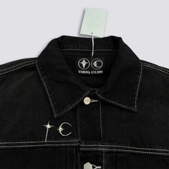 Thug Club Tassel Embroidered Denim Fashion Set