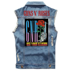 Spring Guns N 'Roses punk dark rocking sleeveless denim vest, vest, vest, denim shirt (1)