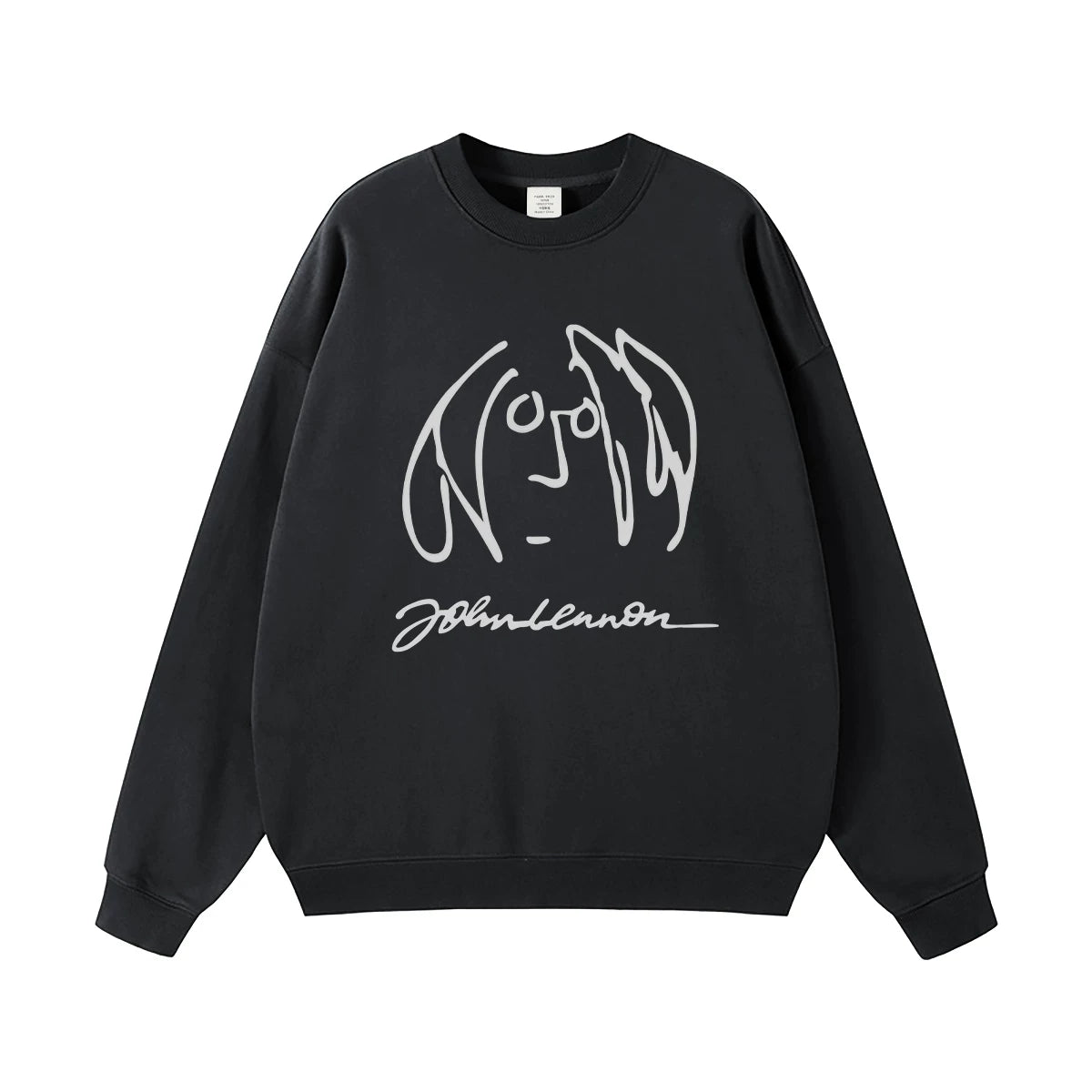 The Beatles rock band American street Nirvana black gray white pure cotton hooded round neck sweatshirt (3)