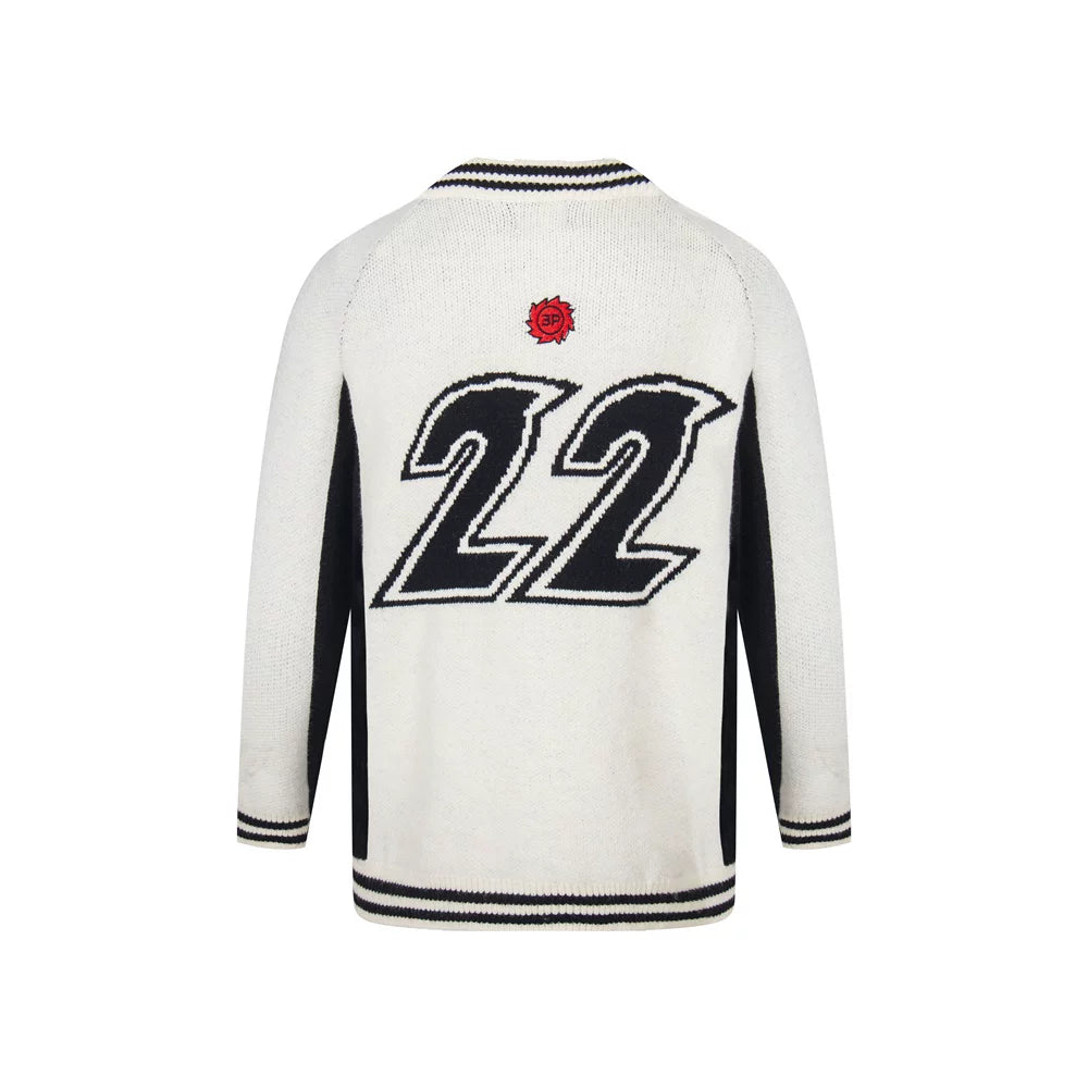 Broken planet zip knit sweater jacket