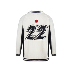 Broken planet zip knit sweater jacket