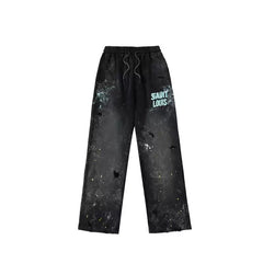 SSSAINT LOUIS - Murky dark straight-fit casual pants