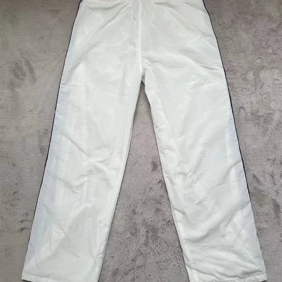 NEEDLES Butterfly Embroidery LOGO Striped Long Pants