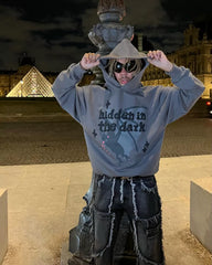 Broken planet Hooded sweatshirt set with puff print