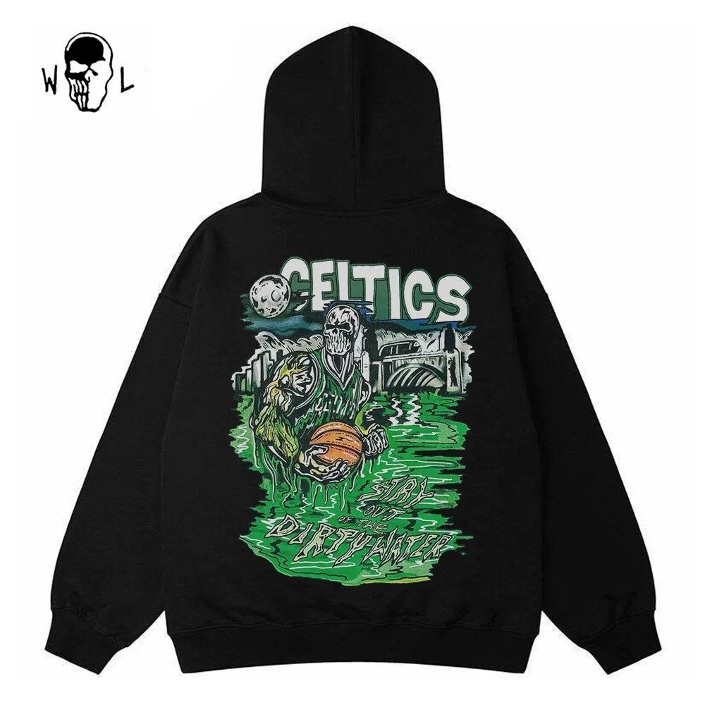 Warren Lotas Boston Celtics "Dirty Water" Hoodie - Black