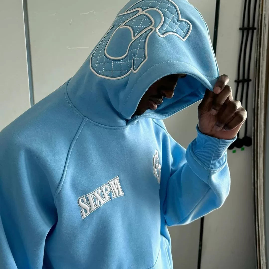 6pm Embroidered Alphabet Hoodie Set