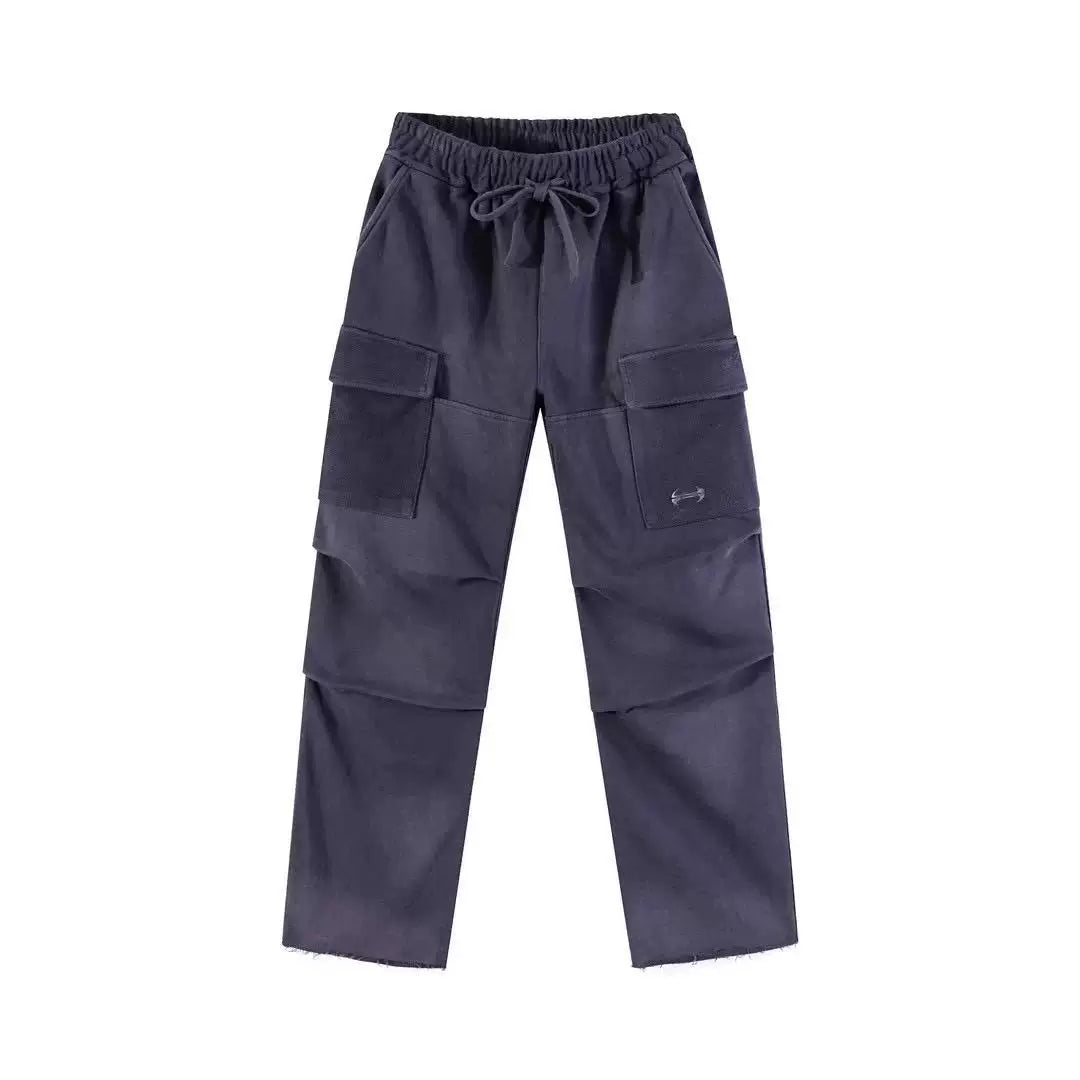 Hide in Hills Washed and Distressed Denim Joggers