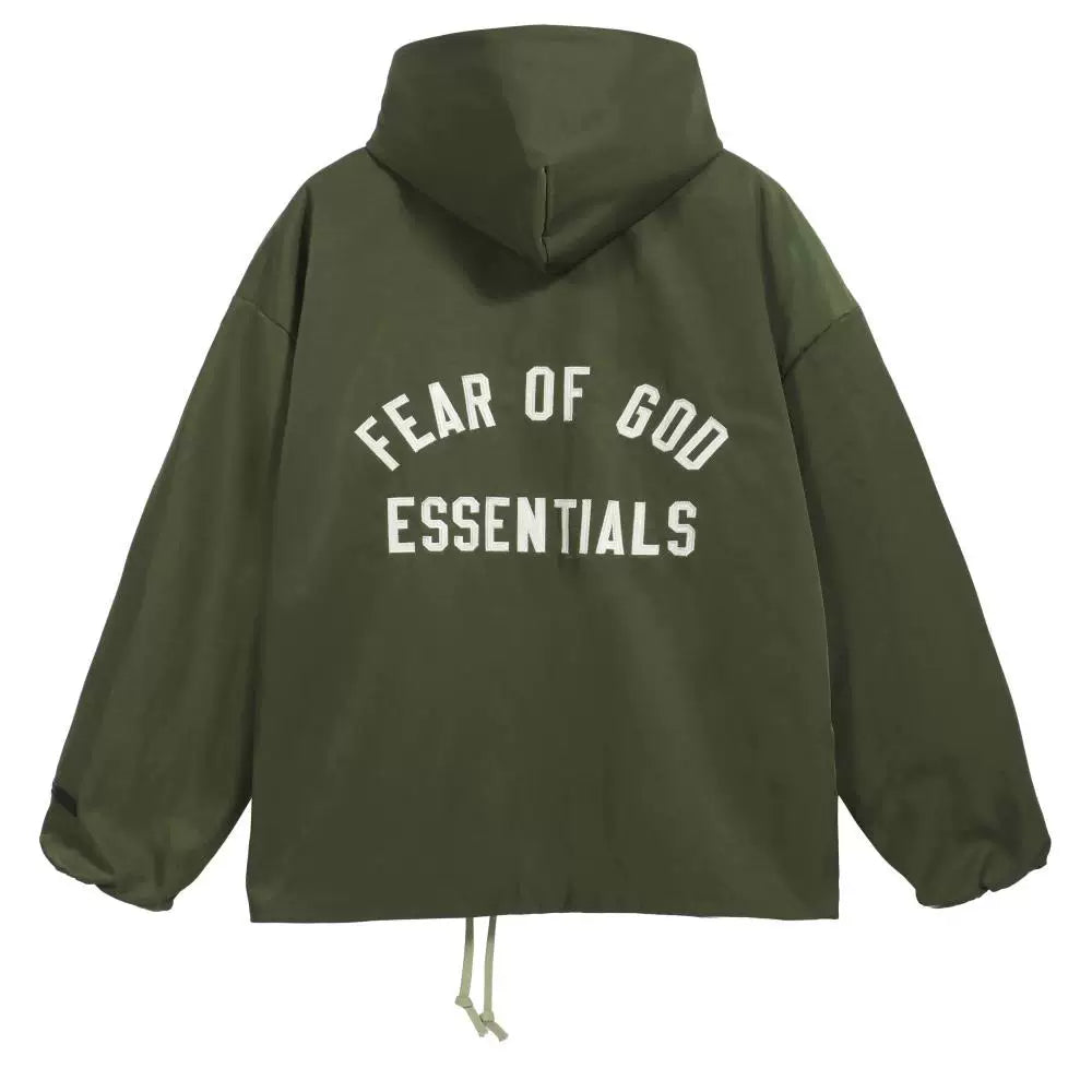 FOG polyline ESSENTIALS hooded cloth embroidered coat