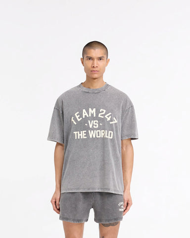 247 Vs The World T-Shirt - Pewter