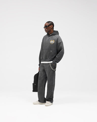 Represent Angel Border Hoodie - Stained Black
