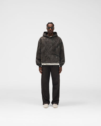 Initial Overdye Realtree® Oversized Hoodie - Overdyed Black