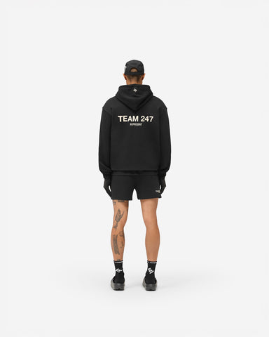 Team 247 Oversized Hoodie - Jet Black